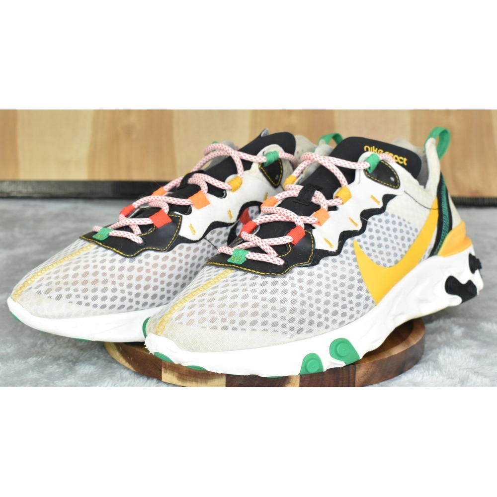 Nike React Element 87 Men Shoes Size 11 Multicolor Colorblock Low Top Sneakers